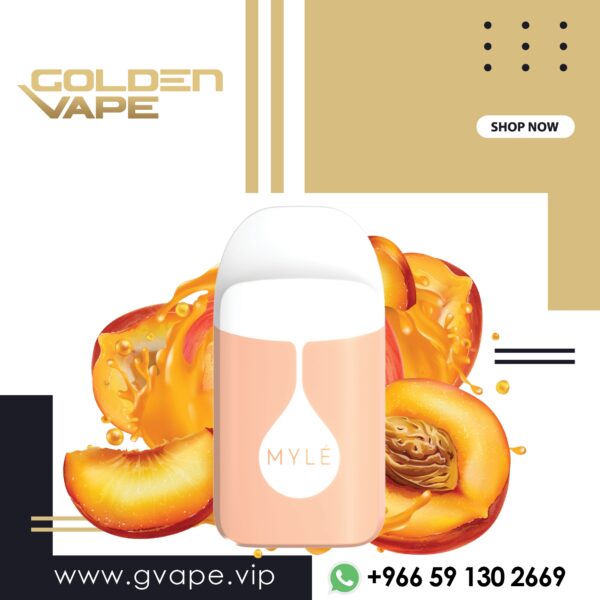 سحبة مايلي ميكرو خوخ Myle Micro 1000 Puff 50 mg - Georgia Peach