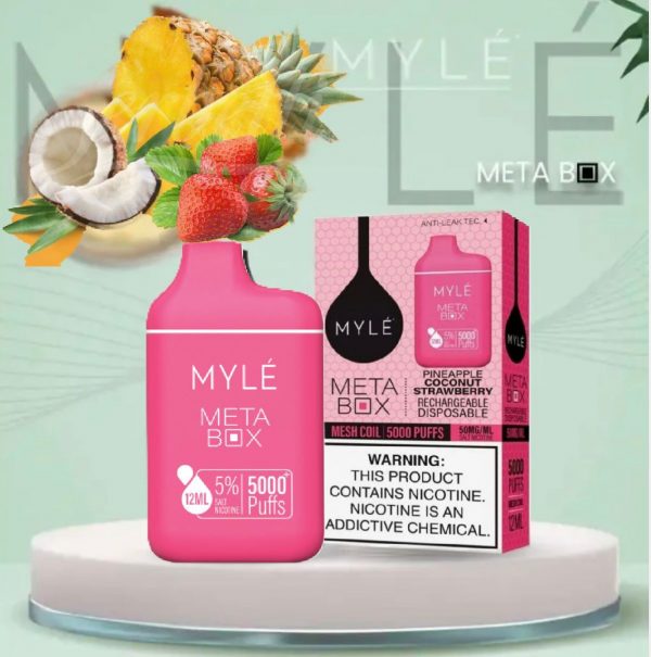 Myle Meta Box Pineapple Coconut Strawberry (5000 puff)